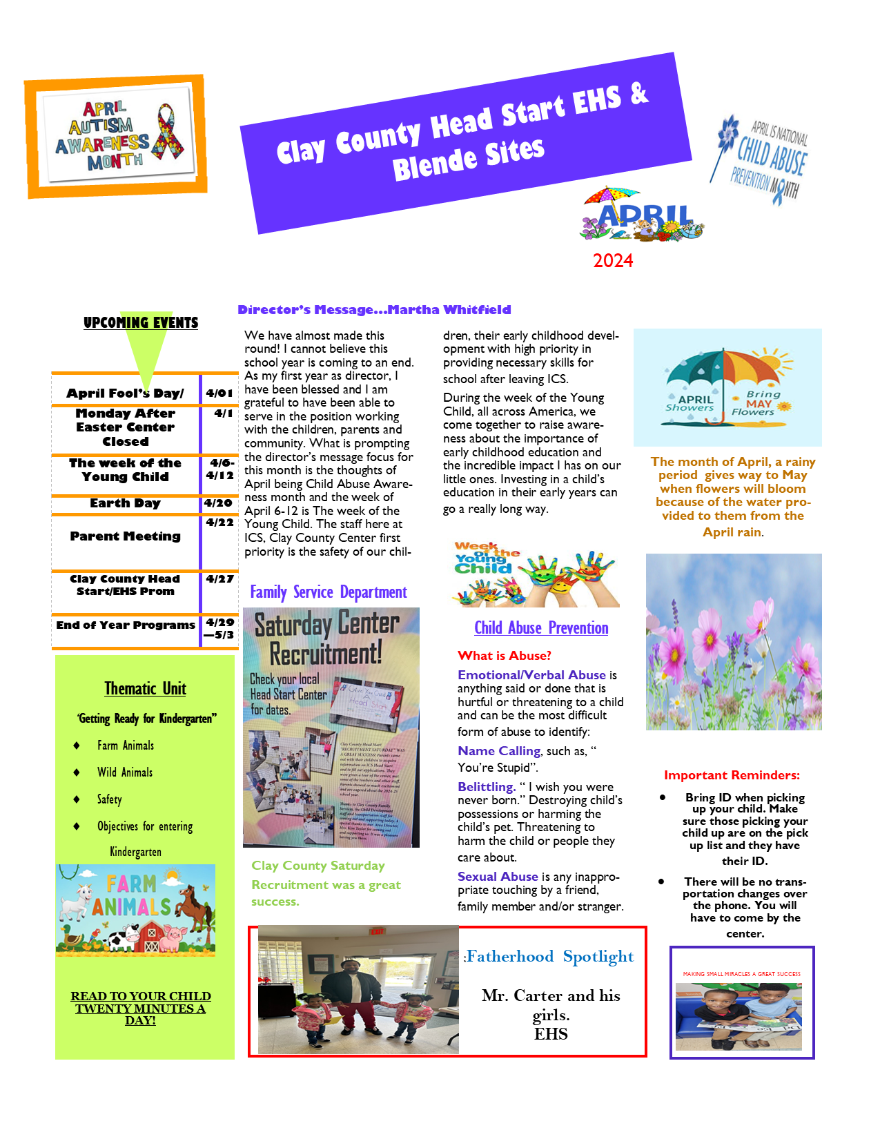 Clay-April Newsletter 20242