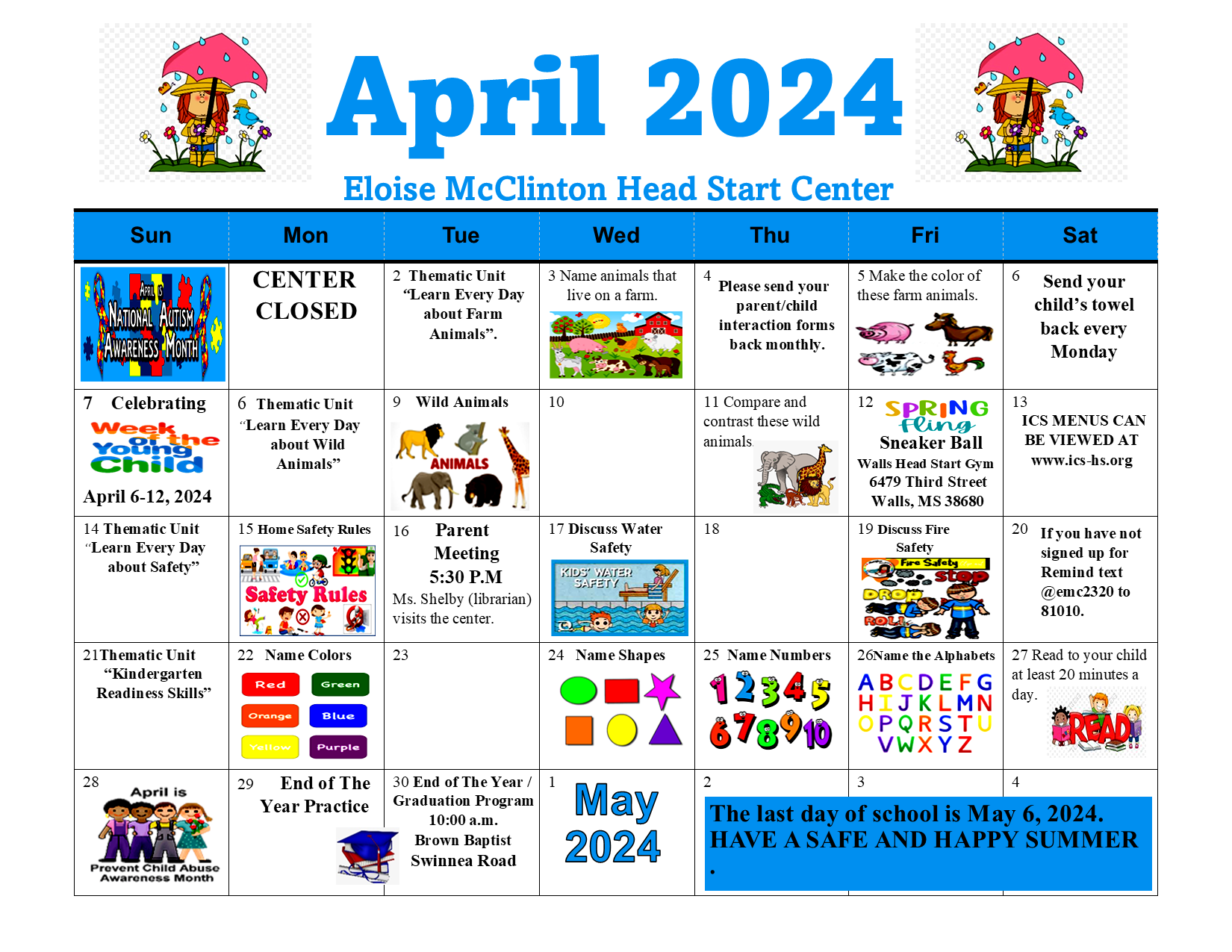 E-McClinton-April 2024 calendar
