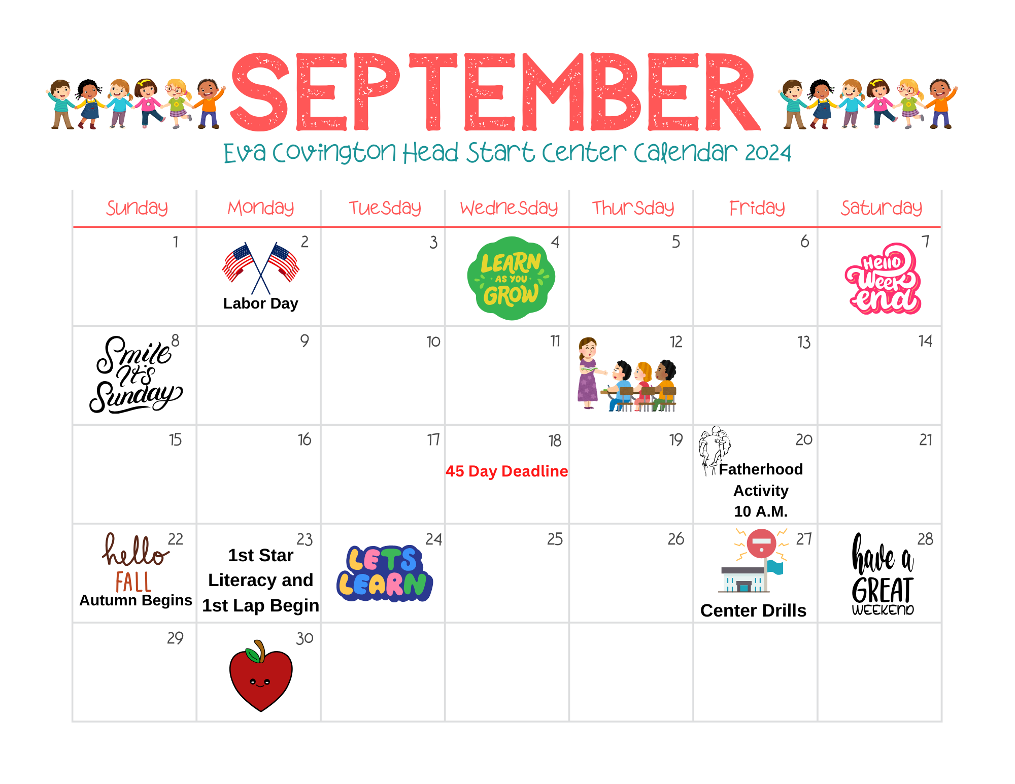 September Calendar