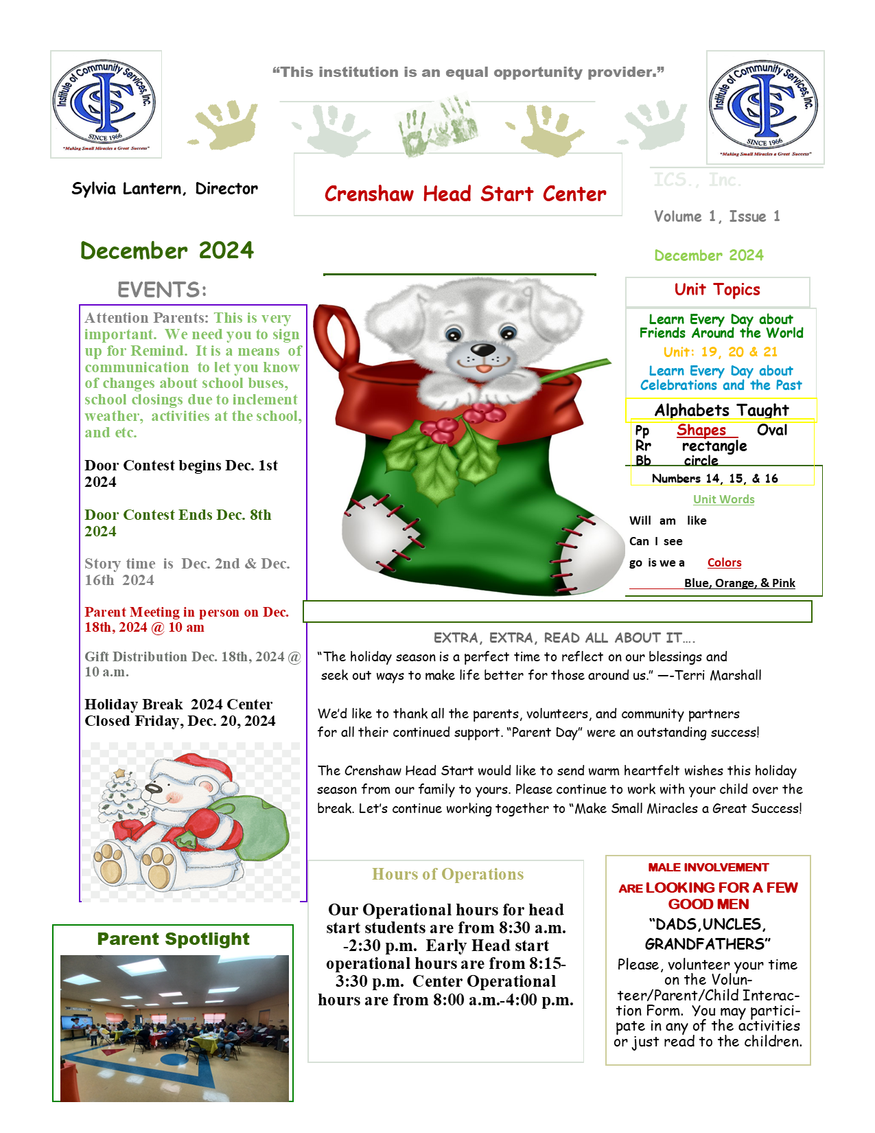 Crenshaw-December 2024 Newsletter