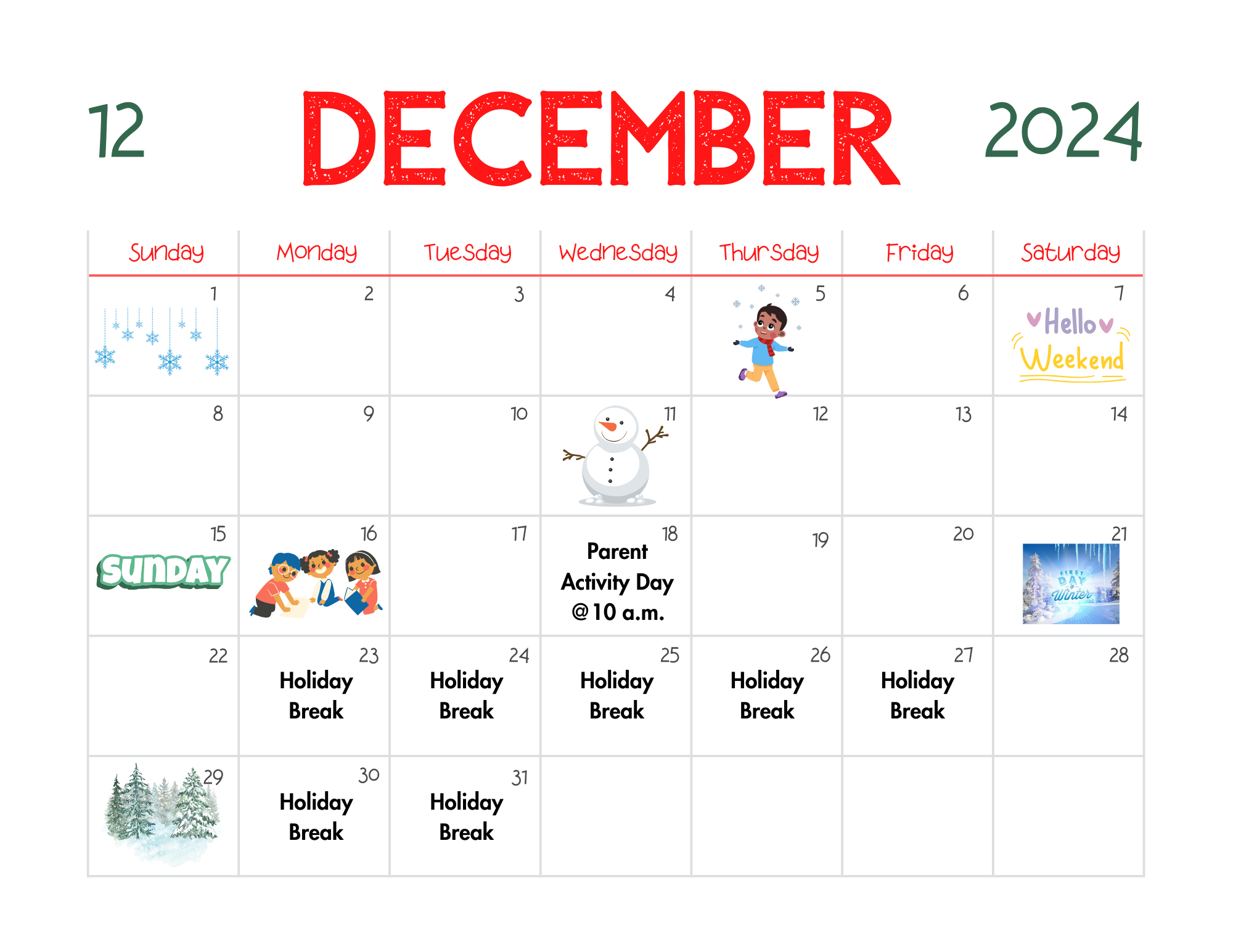 E-Cov-December Calendar 2024