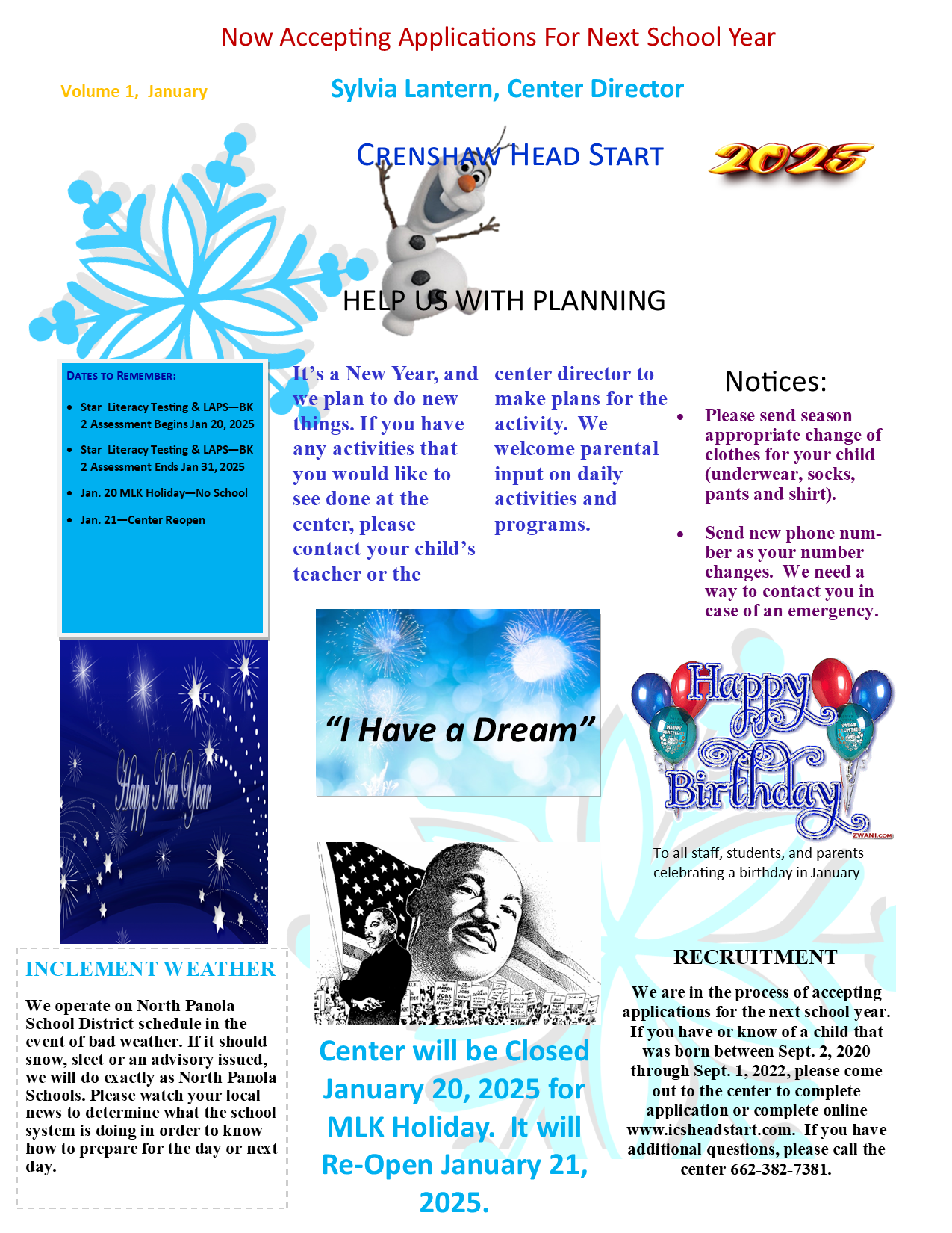 January 2025 Newsletter