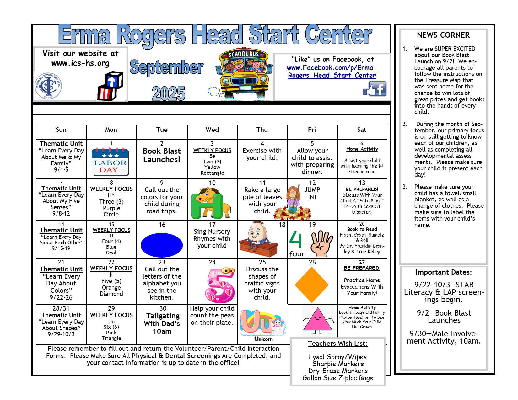 ERSeptember 2025 Calendar